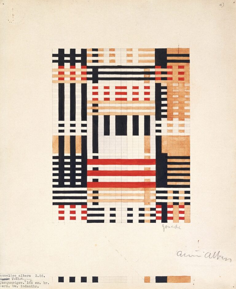 Anni Albers, Design for Wall Hanging 1926, Museum of Modern Art, New York, Gift of the designer © 2018 The Josef and Anni Albers FoundationArtists Rights Society (ARS), New YorkDACS, Londra