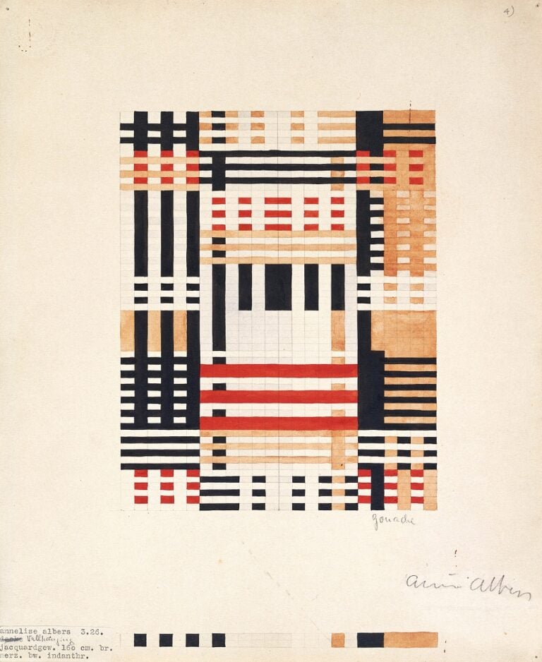 Anni Albers, Design for Wall Hanging 1926, Museum of Modern Art, New York, Gift of the designer © 2018 The Josef and Anni Albers FoundationArtists Rights Society (ARS), New YorkDACS, Londra