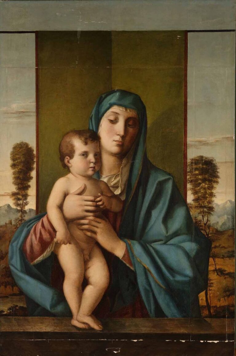 Anonimo copista, Madonna degli Alberelli da G. Bellini, sec. XIX