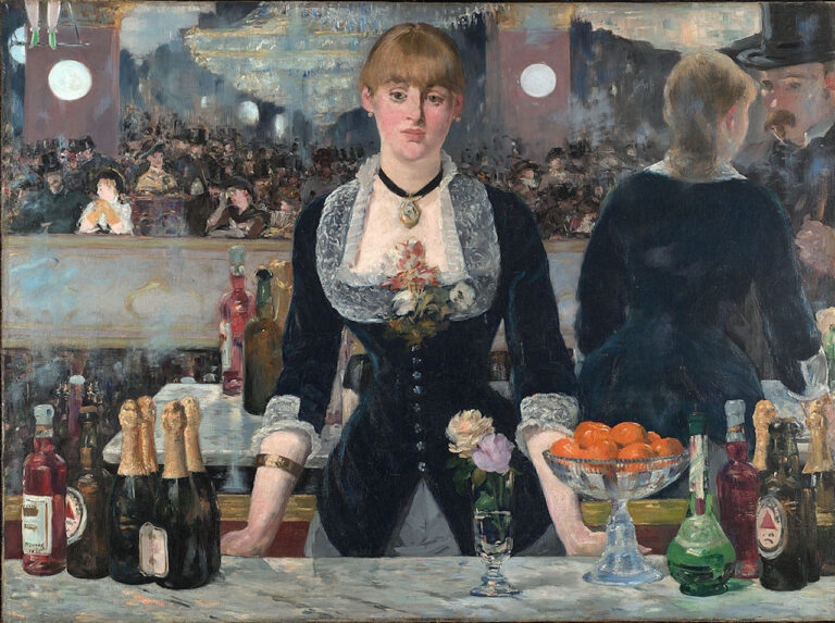 Édouard Manet (1832 - 1883). A Bar at the Folies-Bergère, 1882. Oil on canvas 96 x 130 cm The Courtauld Gallery (The Samuel Courtauld Trust), London