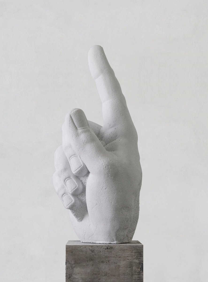 Fabio Viale, Door Release, 2018, White marble, cm 198 x 100 x 55