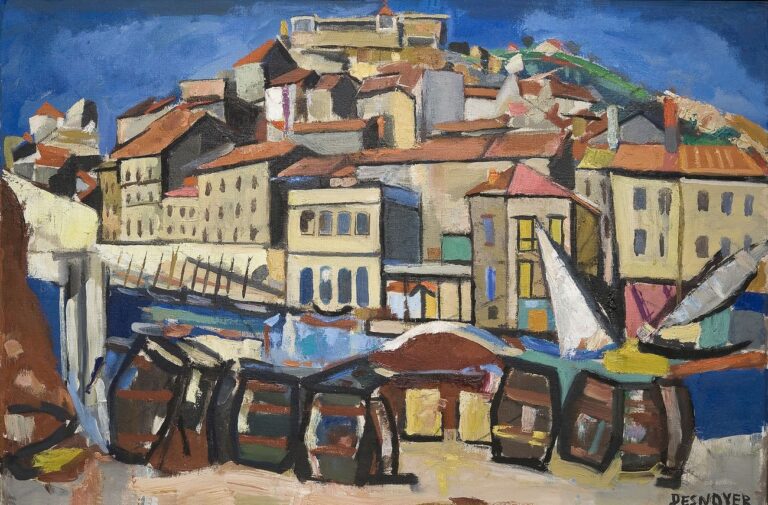 François Desnoyer, Il porto di Sète, 1948 © Musée Paul Valéry