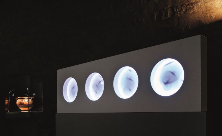 Giulio De Mitri. Theorema. Installation view at Museo Archeologico di Santa Scolastica, Bari 2018