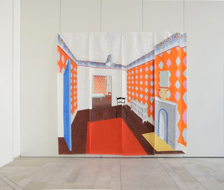 La città provvisoria. Ann Agee, Orange Room. Spazio Murat, Bari 2018