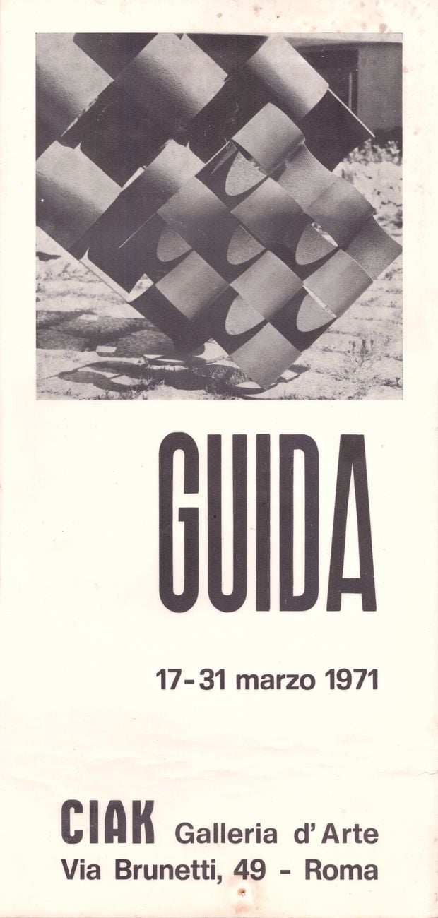 Locandina della mostra di Pietro Guida nel 1971