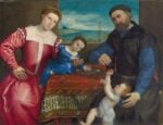 Lorenzo Lotto, Giovanni della Volta con moglie e figli, 1547. Londra, The National Gallery