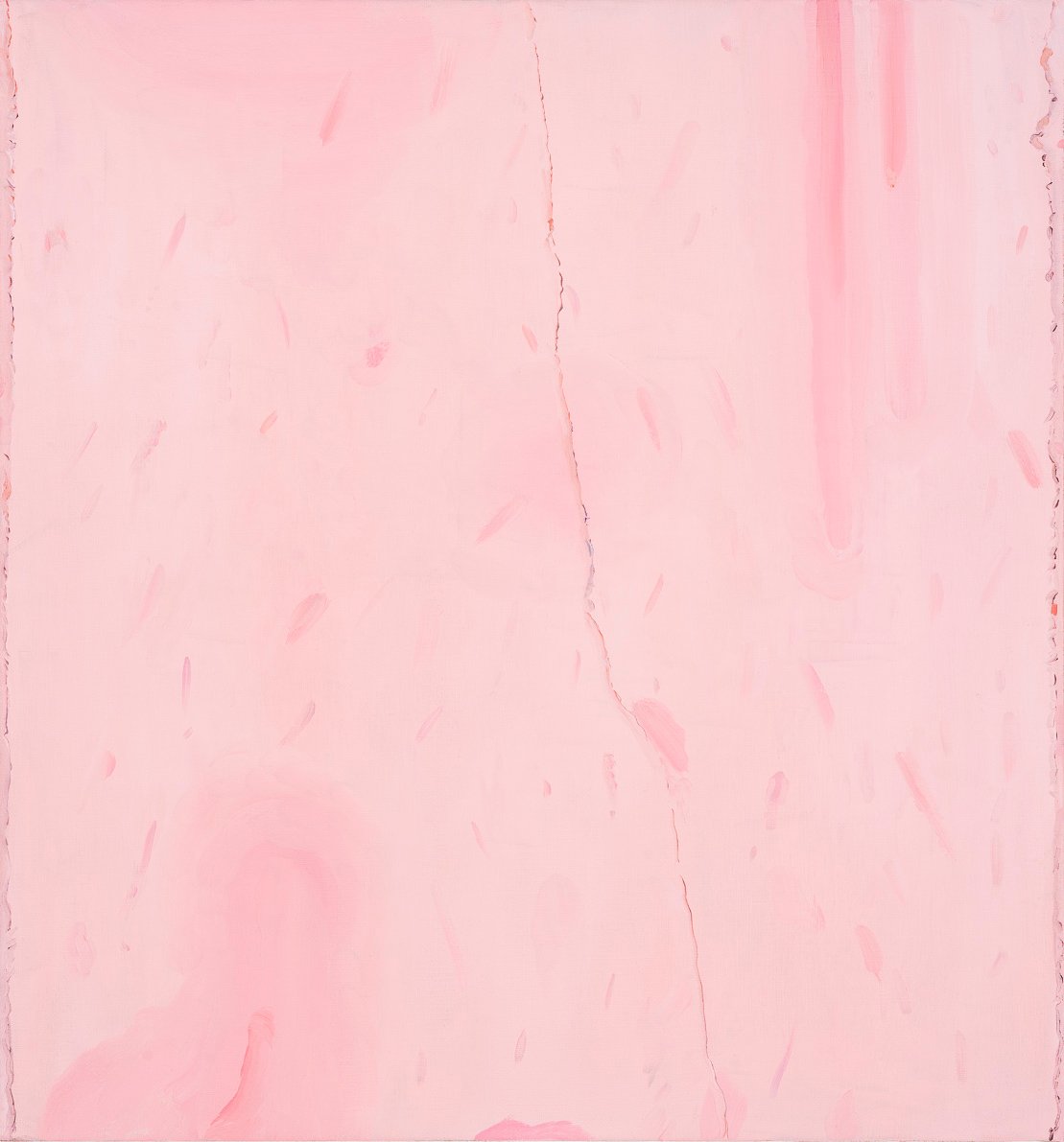 Michele Tocca, Dripping, 2018, olio su tela, 80 x 75 cm. Photo Sebastiano Luciano 2018