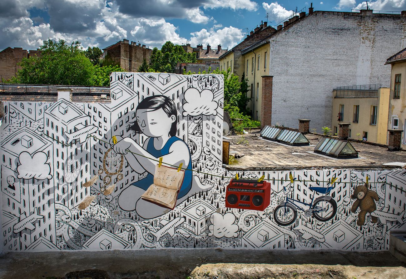 Millo, Budapest, 2018. Photocredits Millo (Francesco Camillo Giorgino) e Eleonora Avino
