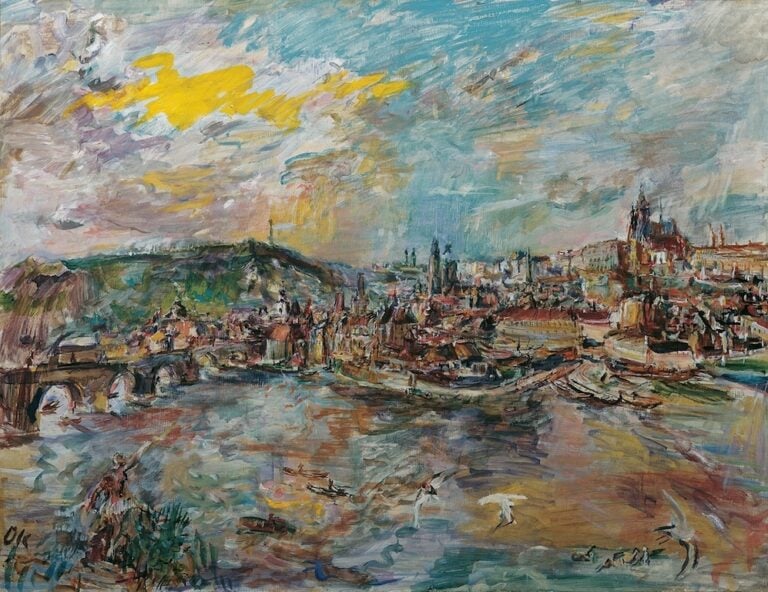 Oskar Kokoschka Der Prager Hafen 1936 © Belvedere Vienna 1200x924 L’arte dopo Gustav Klimt. Al Bozar di Bruxelles una mostra celebra il maestro austriaco