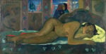 Paul Gauguin, Nevermore, 1897. Olio su tela, 60.5x116 cm. The Courtauld Gallery (The Samuel Courtauld Trust), Londra