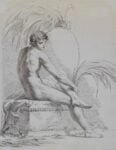Pelagio Palagi, Studio di nudo virile, collezione privata, 1806-1808 ca., penna a inchiostro nero e bruno su carta