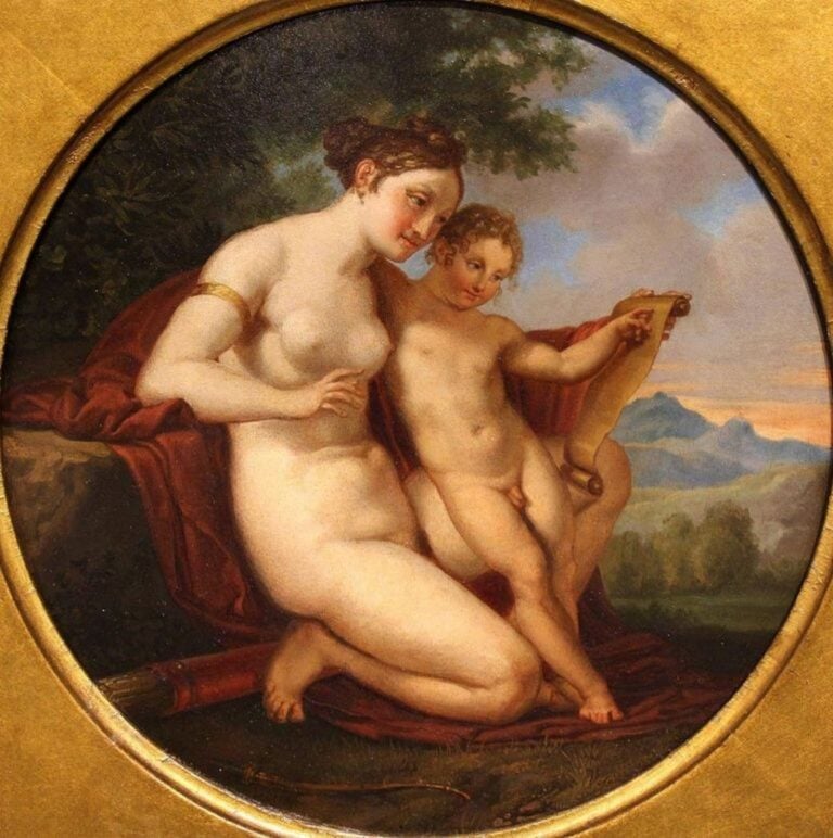 Pelagio Palagi, Venere educatrice di Amore, collezione privata, 1823-25, olio su tavola