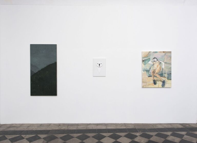 Reazione a catena. Differenti vie della pittura #1. Installation view at 1/9 unosunove, Roma 2018. Photo credits Giorgio Benni