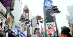 Unmoored, l’installazione in realtà aumentata di Mel Chin che inonda Times Square a New York