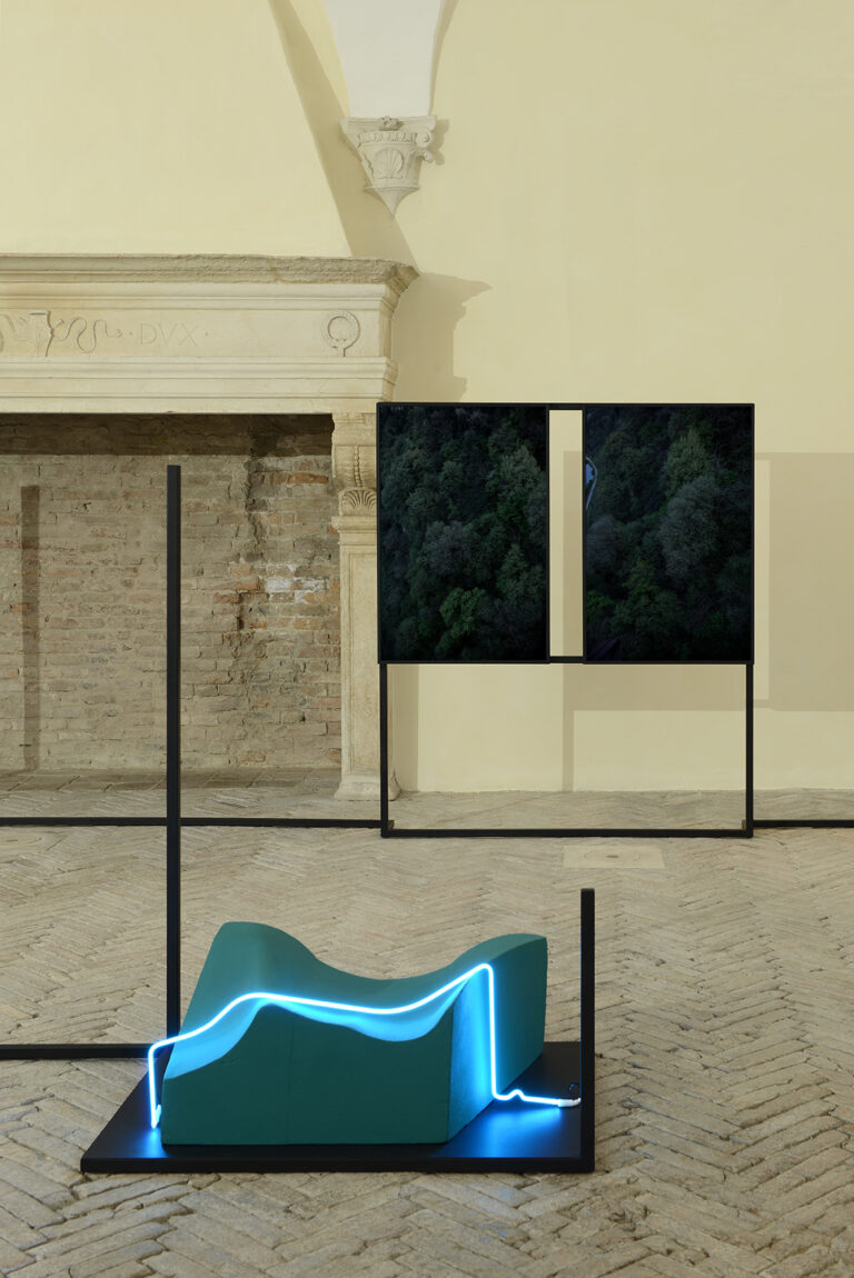 Silvia Mariotti, Tre notturni, exhibition view at Spazio K, Palazzo Ducale, Urbino 2018, photo Michele Alberto Sereni