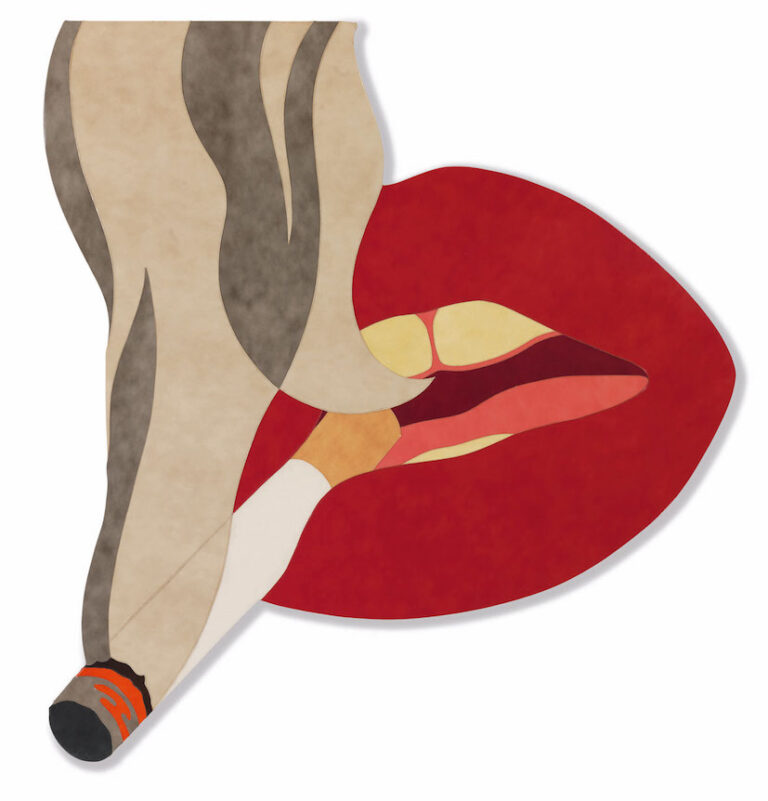 Tom Wesselmann, Smoker, 1971, vinile colorato su pannello