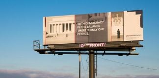 50 States, 50 Billboards - Carrie Mae Weems x For Freedoms - Columbus, Ohio, 2016