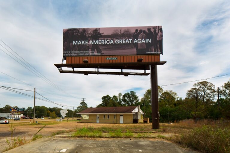 50 States, 50 Billboards - For Freedoms with Spider Martin - Pearl, Mississippi, 2016