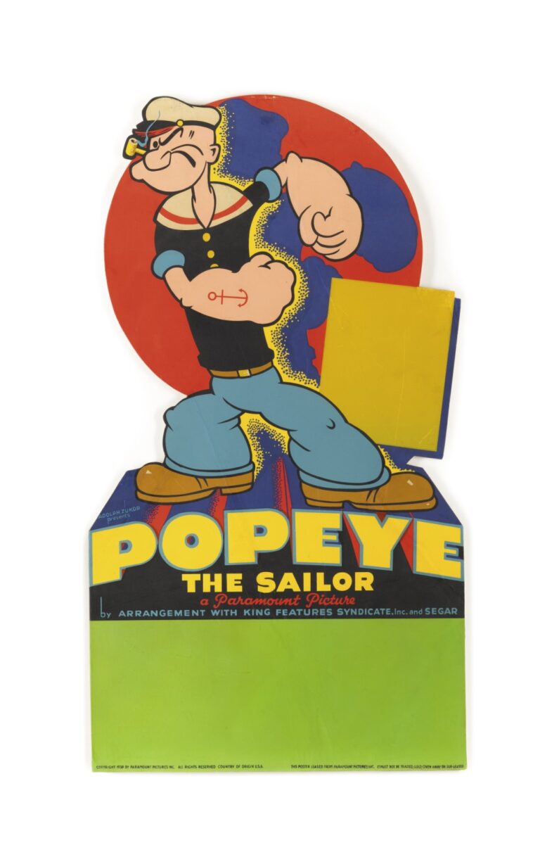 Popeye, Braccio di Ferro, Ph. Sotheby's/PA