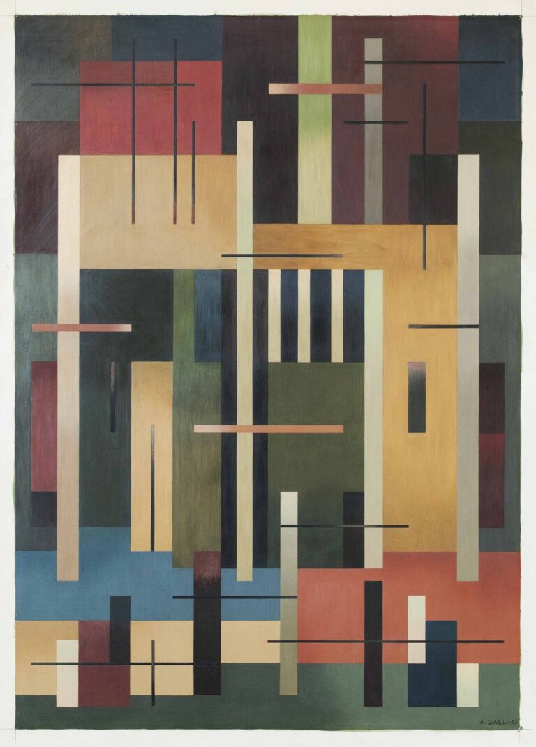 Aldo Galli, Composizione, 1955. Collezione Merlini