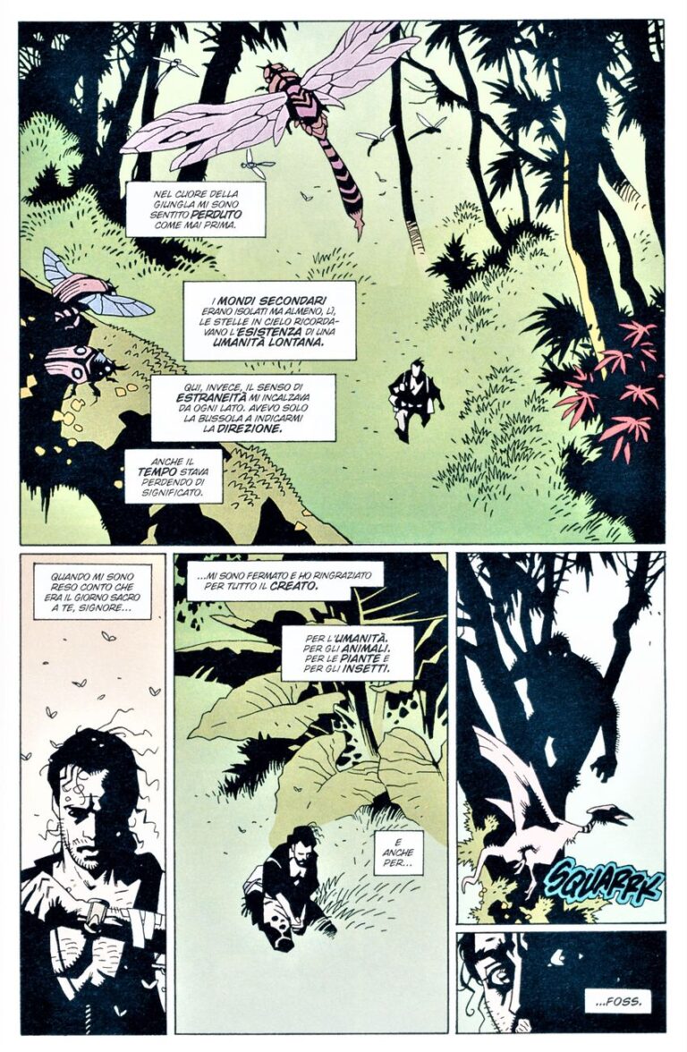 Aliens Salvation disegni di Mike Mignola colori d Kevin Nowlan Fantagraphic. La religione e gli xenomorfi