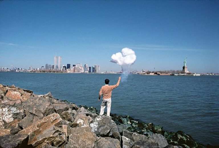 Cao Guo Qiang, The Century with Mushroom Clouds, Manhattan, 1996
