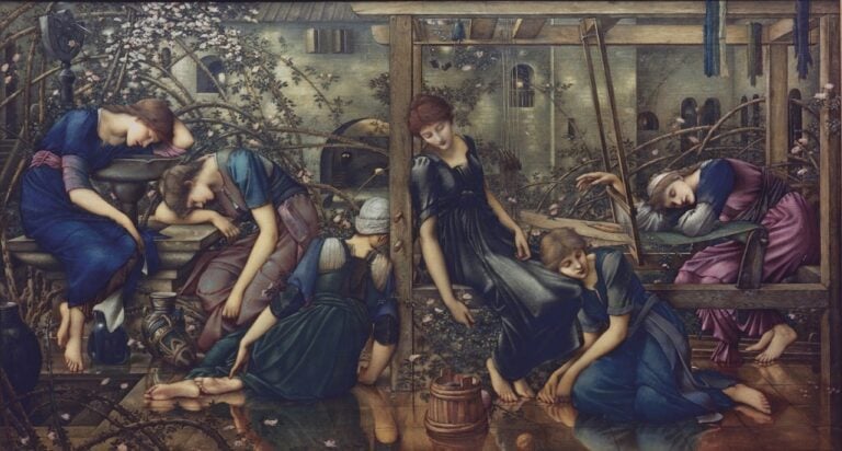 Edward Burne Jones The Garden Court 1874 84 The Faringdon Collection Trust 1200x643 Londra: alla Tate Britain una mostra dell’artista preraffaellita Edward Burne-Jones. Le immagini