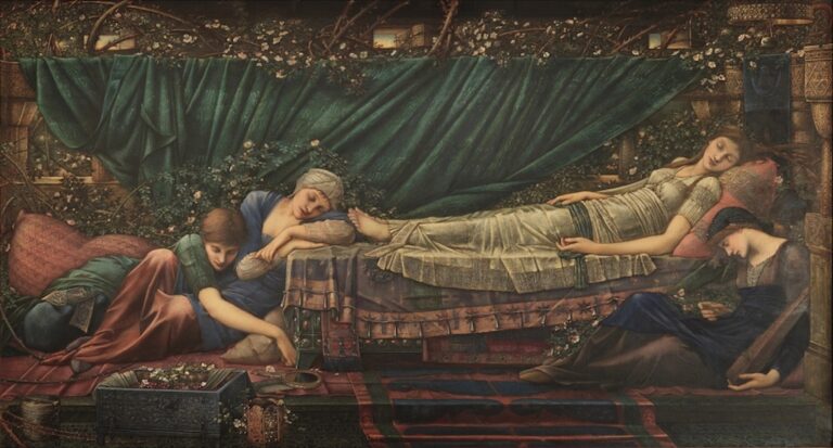 Edward Burne Jones The Rose Bower The Faringdon Collection Trust 1200x644 Londra: alla Tate Britain una mostra dell’artista preraffaellita Edward Burne-Jones. Le immagini