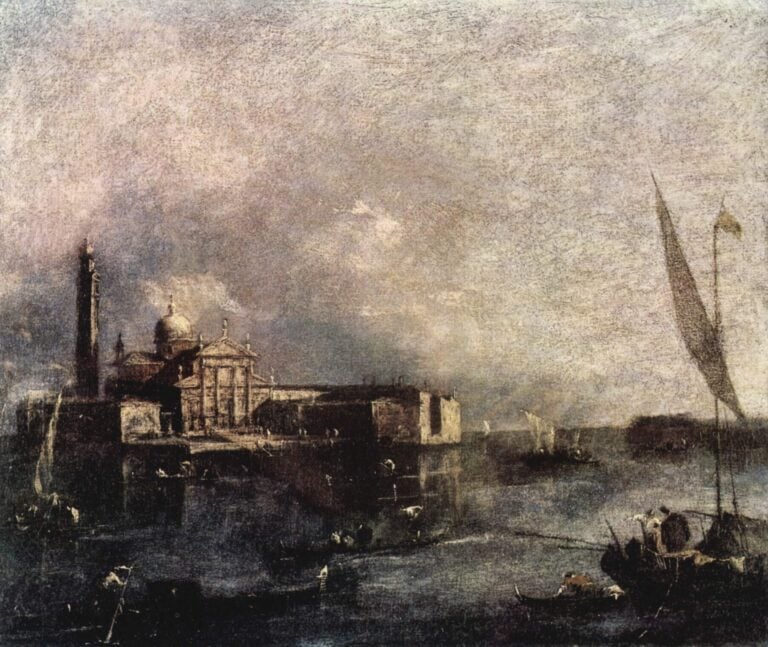 Francesco Guardi, Il bacino di San Marco verso l'isola di San Giorgio, 1785 ca. Galleria Estense, Modena