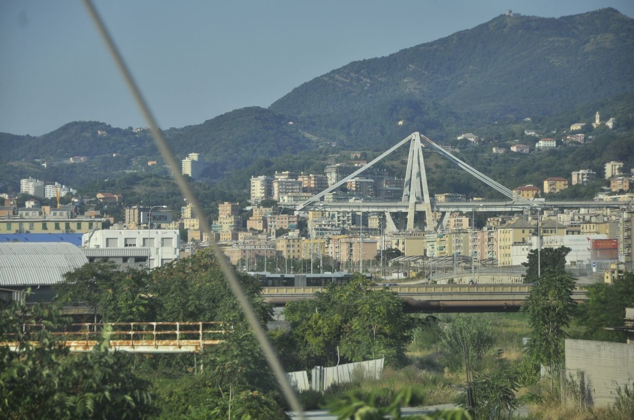 Il ponte Morandi dopo il crollo, Genova 2018, photo Irene Fanizza