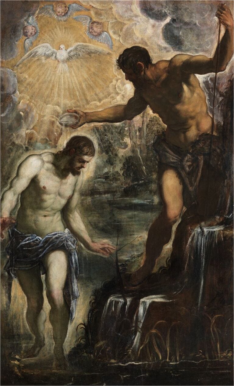 Jacopo Tintoretto, Battesimo di Cristo, 1580 ca. Venezia, San Silvestro