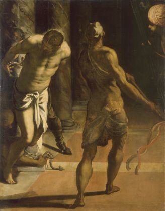 Jacopo Tintoretto, Flagellazione di Cristo, tardi anni ‘70 del Cinquecento. Collezioni d'arte del Castello di Praga