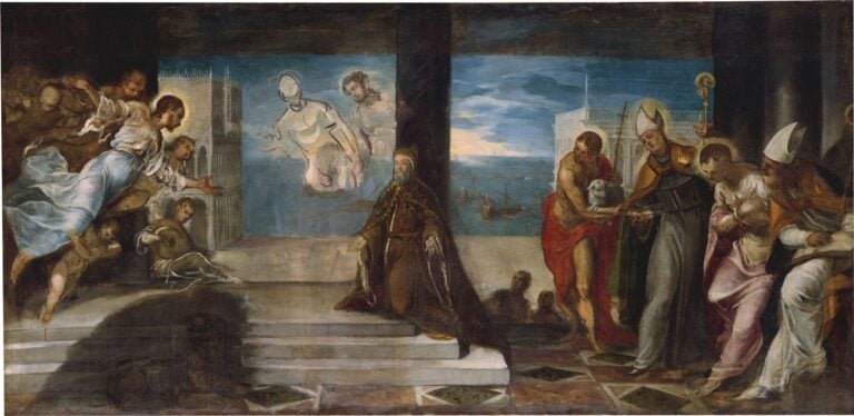Jacopo Tintoretto, Il doge Alvise Mocenigo presentato al Redentore, 1571 74. New York, The Metropolitan Museum of Art