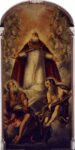 Jacopo Tintoretto, San Marziale in gloria fra san Pietro e san Paolo (durante il restauro), 1549. Venezia, San Marziale