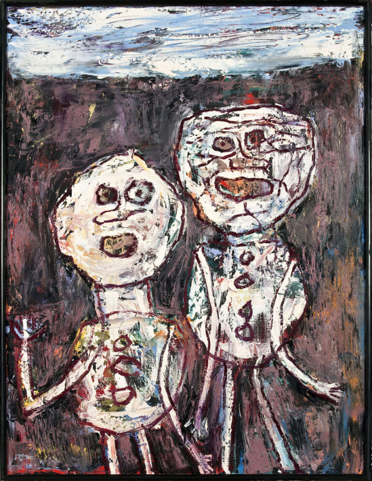 Jean Dubuffet, Déambulation, luglio 1961, Olio su tela, 116 x 89 cm © Jean Dubuffet_Adagp, Paris, 2010