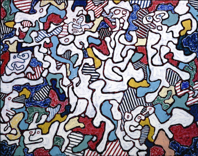 Jean Dubuffet, Mouchon berloque, 19 giugno 1963, Olio su tela, 114 x 146 cm © 2018 Adagp, Paris_ Siae, Roma