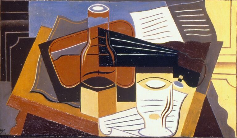 Juan Gris (1887 1927), Violín, garrafa y copa, 1920 Colección del Senado © Colección del Senado