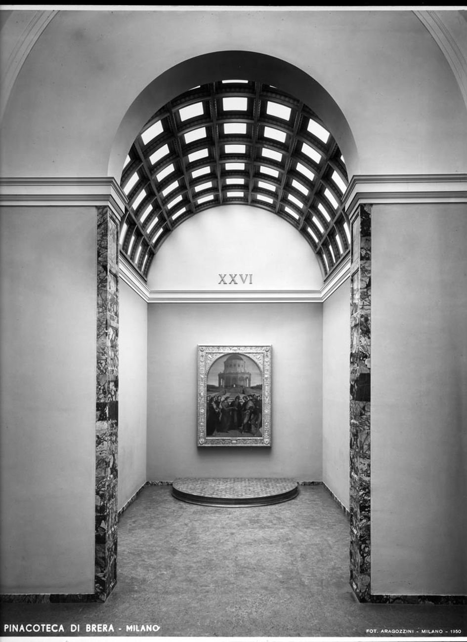 Le nuove sale della Pinacoteca di Brera, 1950. Milano, Laboratorio fotoradiografico della Pinacoteca di Brera