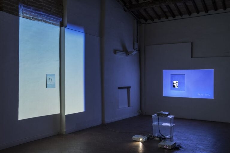 Lee Kit. Linger on, your lit up shade. Exhibition view at Casa Masaccio Centro per l'Arte Contemporanea, San Giovanni Valdarno 2018. Photo OKNOstudio