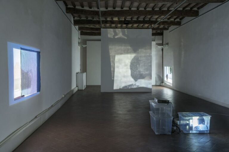 Lee Kit. Linger on, your lit up shade. Exhibition view at Casa Masaccio Centro per l'Arte Contemporanea, San Giovanni Valdarno 2018. Photo OKNOstudio