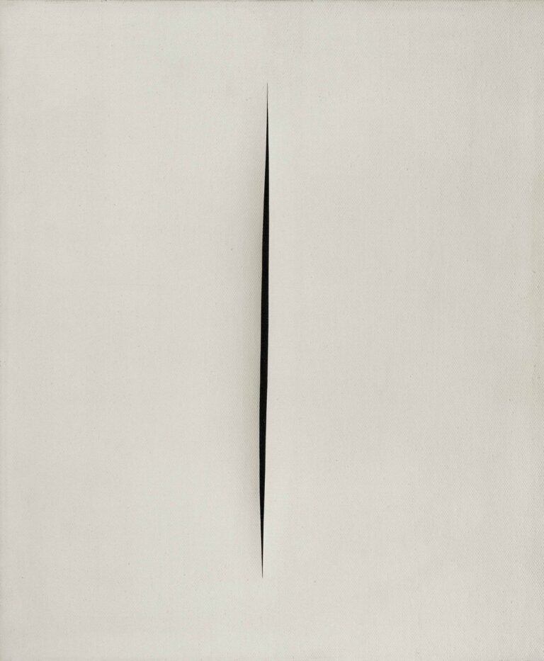 Lucio Fontana, Concetto spaziale. Attese, 1968. Collezione Merlini