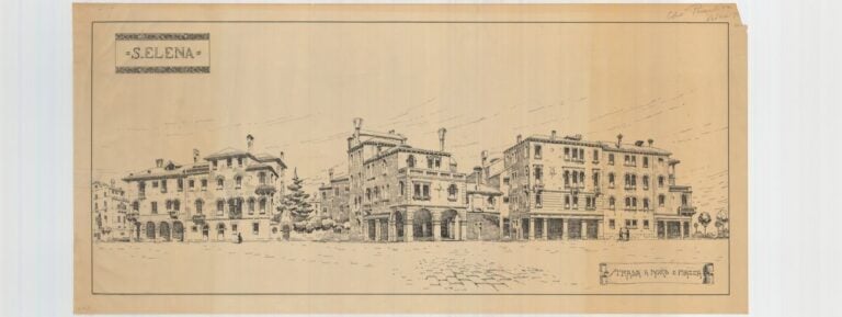 Paolo Bertanza, Sant’Elena – strada a nord e piazza, archivio Ater, Venezia