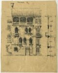 Paolo Bertanza, Sant'Elena - progetto di facciata, archivio Ater, Venezia