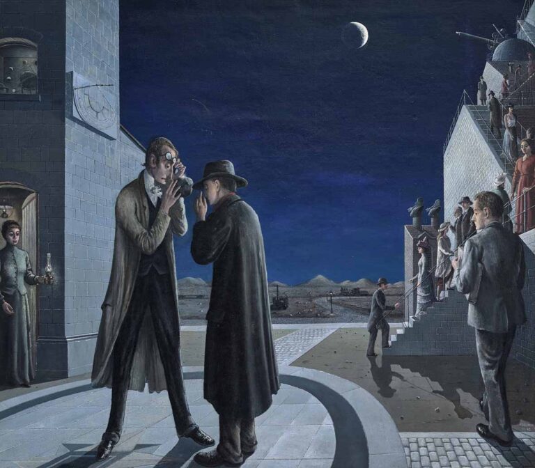 Paul Delvaux_ Les phases de la lune III, 1942. Museum Boijmans Van Beuningen, Rotterdam, photo Studio Tromp ©Paul Delvaux Foundation by SIAE 2018