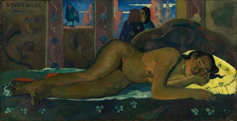 Paul Gauguin Nevermore 1897 © The Samuel Courtauld Trust The Courtauld Gallery London 1200x616 Da Manet a Cézanne. A Londra i capolavori impressionisti della Collezione Courtauld