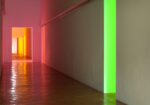 Villa e Collezione Panza, Varese Corridor by Dan Flavin (the light is from other rooms with works by Dan Flavin). Photo arenaimmagini.it,2013 © FAI - Fondo Ambiente Italiano