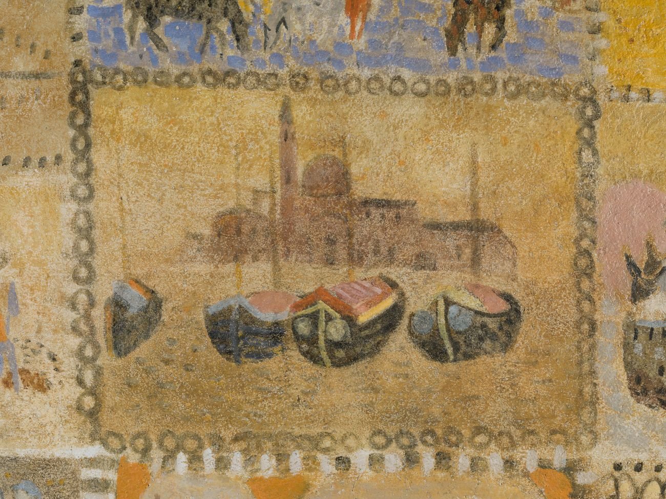 Zoran Mušic, Veduta di San Giorgio Maggiore e bragozzi, dettaglio del soffitto. Collezione privata