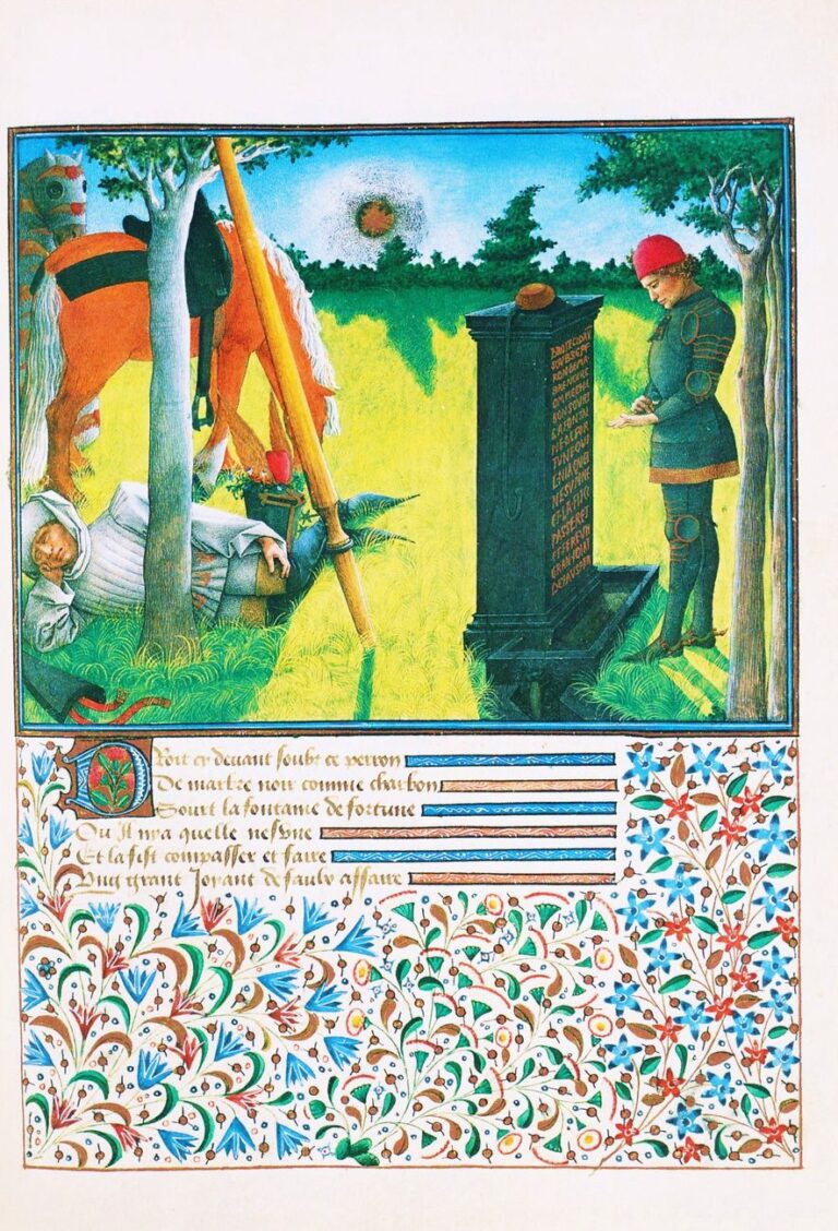 dal Libro del cuore che arse per amore, di Renato d'Angiò, 1460-67