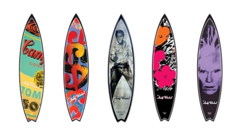 series2 Arrivano le tavole da surf ispirate ai lavori di Andy Warhol prodotte da Tim Bessell