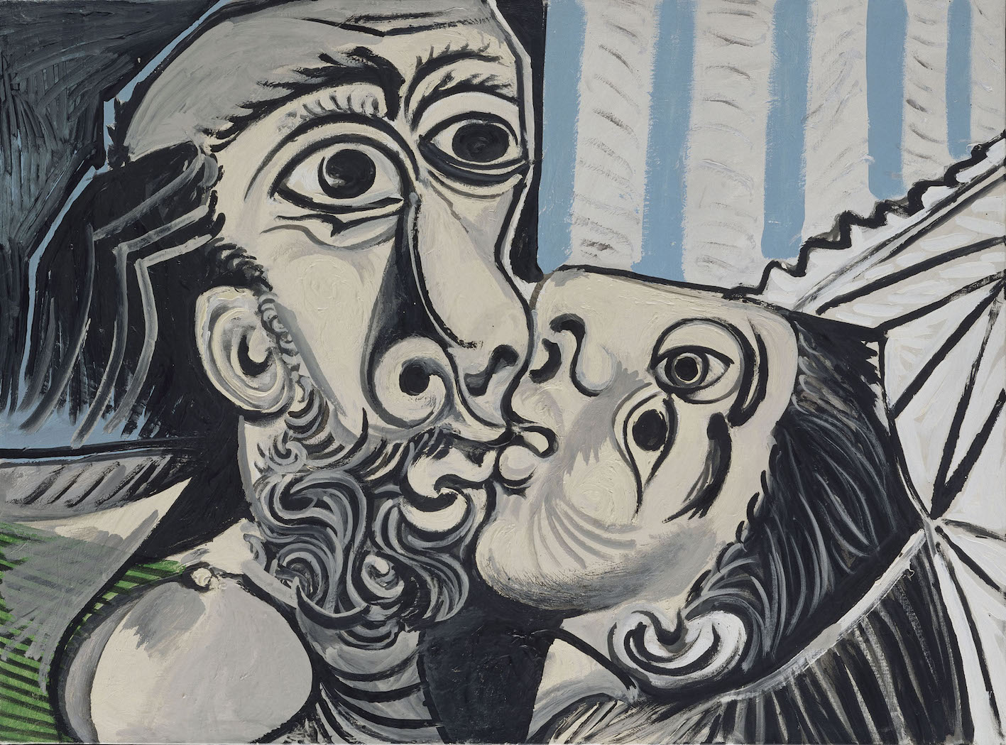 Pablo Picasso, Il bacio, 1969. olio su tela, 97x130 cm Paris, Musée National Picasso. Credito fotografico: © RMN-Grand Palais (Musée national Picasso-Paris) /Jean Gilles Berizzi/ dist. Alinari